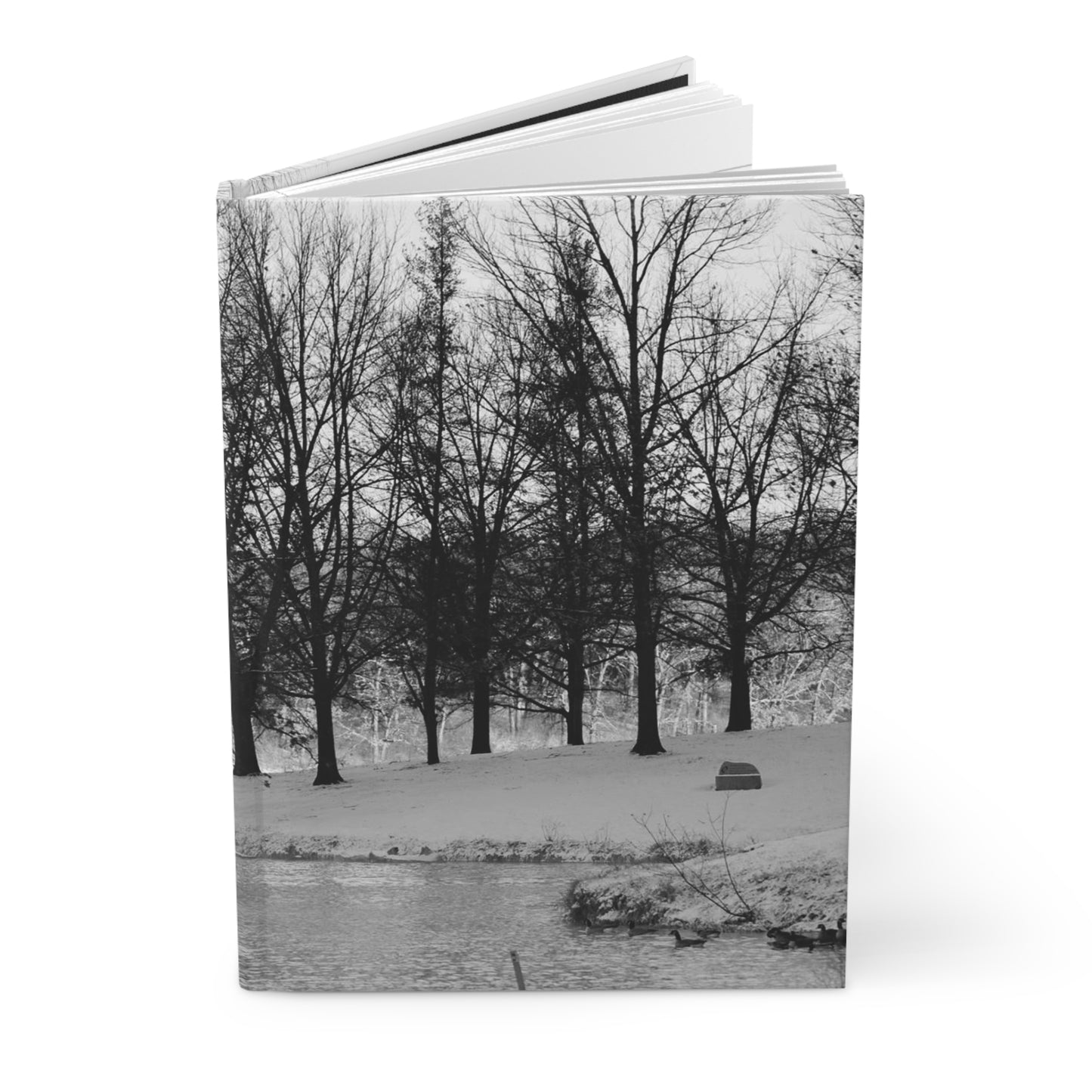 Hardcover Journal Matte -  Crisp winter morning to refresh