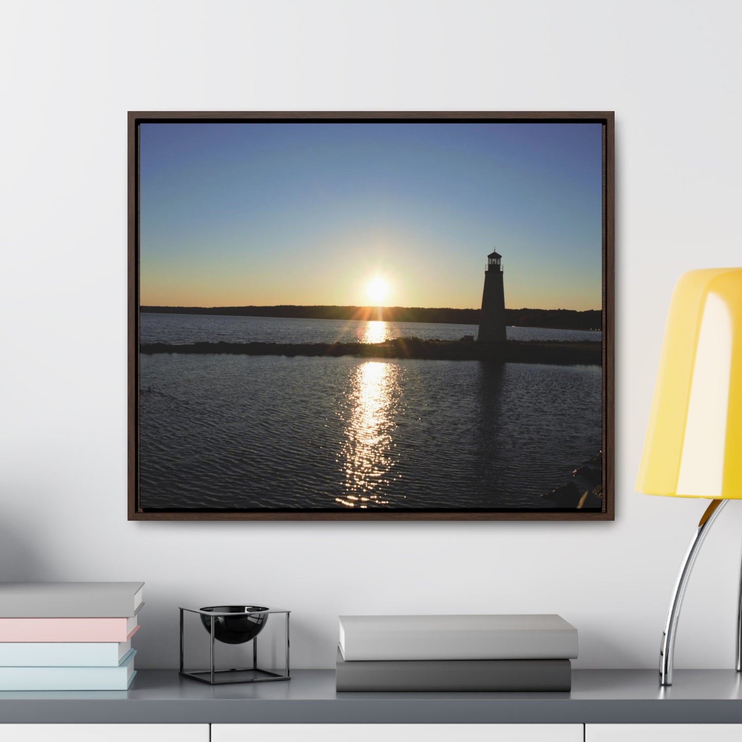 Gallery Canvas Wraps, Horizontal Frame - Sunset at Happy Rock