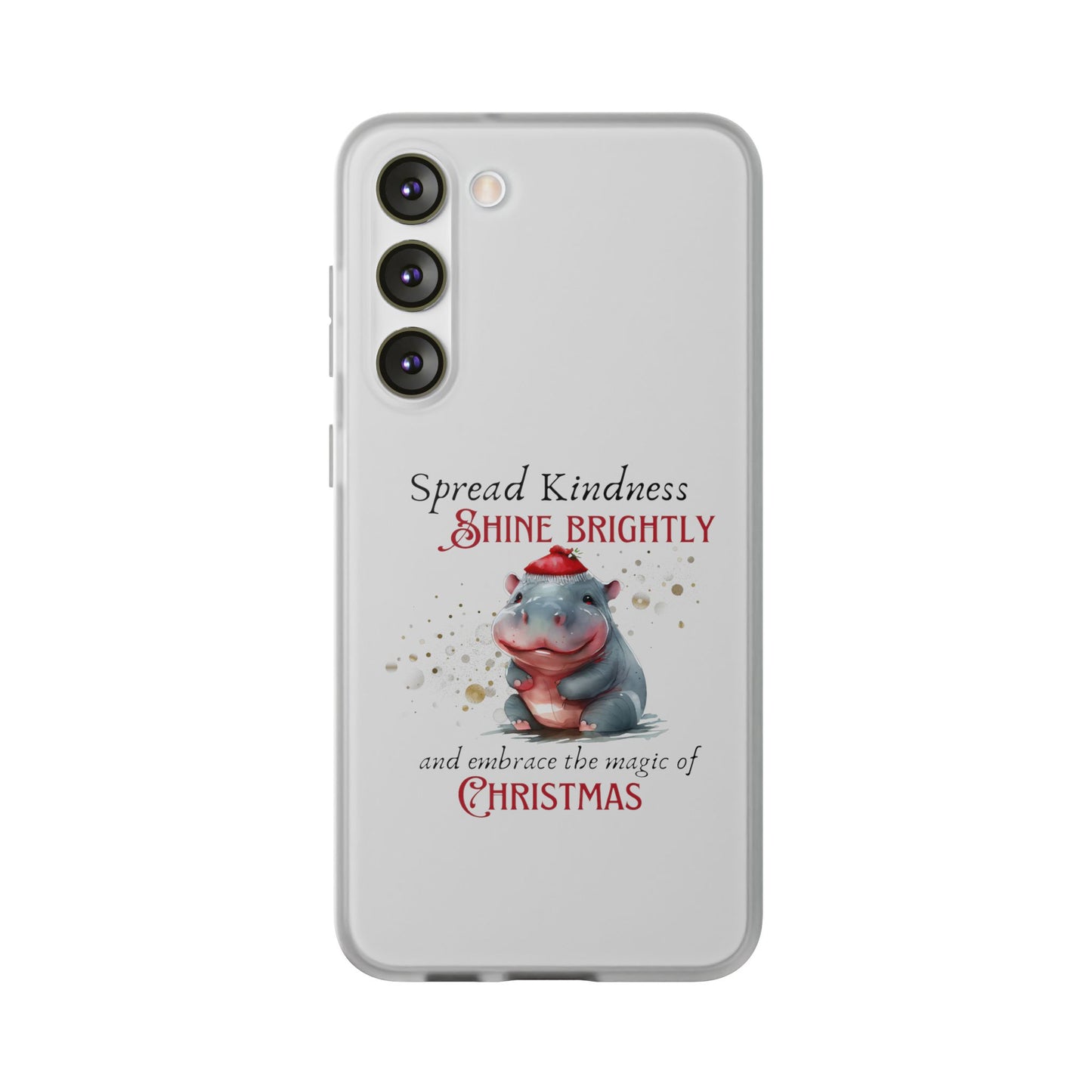 Flexi Cases -Magic of Christmas Hippopotamus - iPhone and Samsung phones