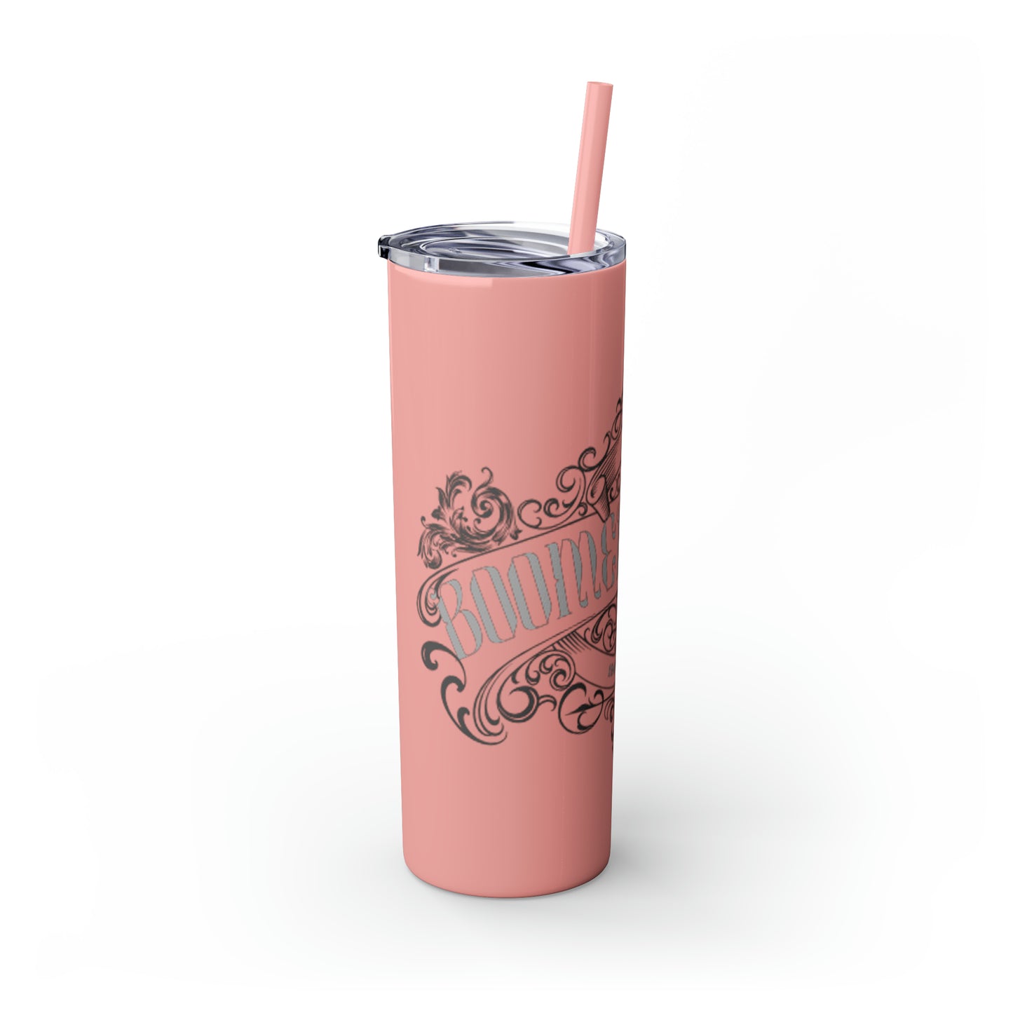 Skinny Tumbler with Straw, 20oz - Boomers Rule