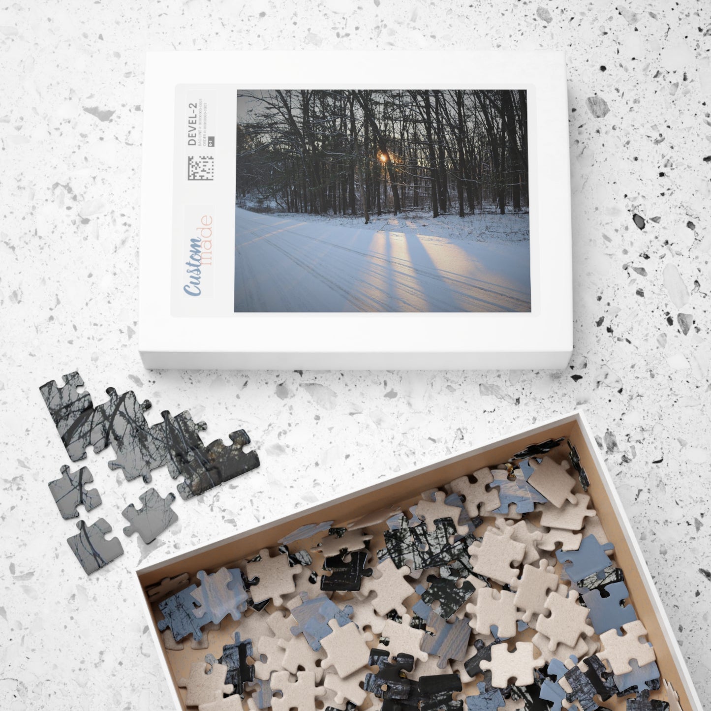 Puzzle (110, 252, 500, 1014-piece) Spectacular Winter Sun Beams