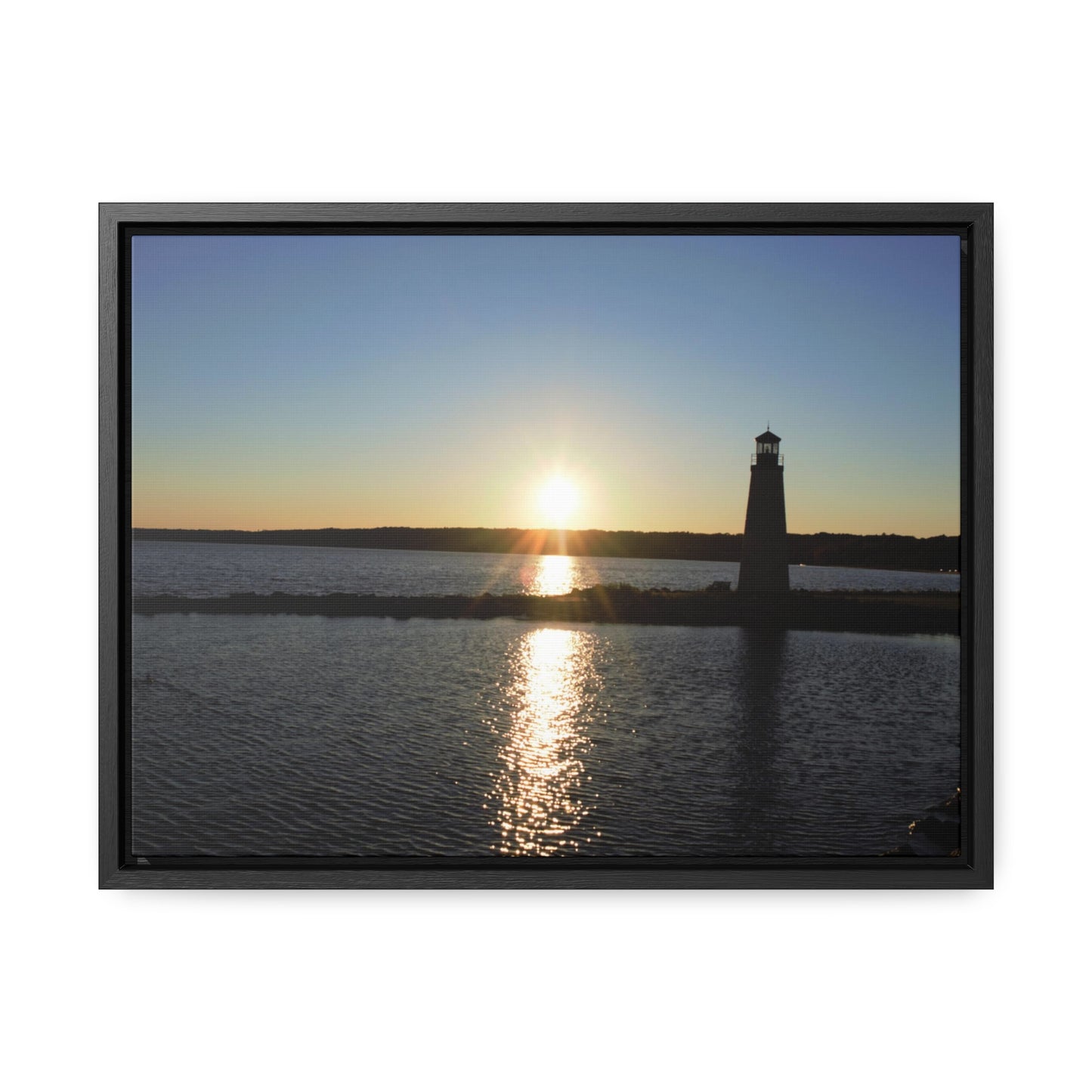 Gallery Canvas Wraps, Horizontal Frame - Sunset at Happy Rock