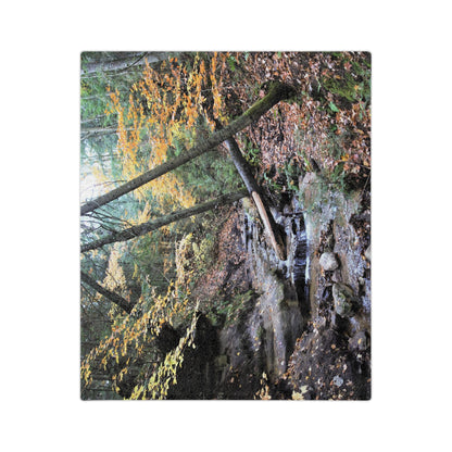 Velveteen Minky Blanket - Babbling Brook
