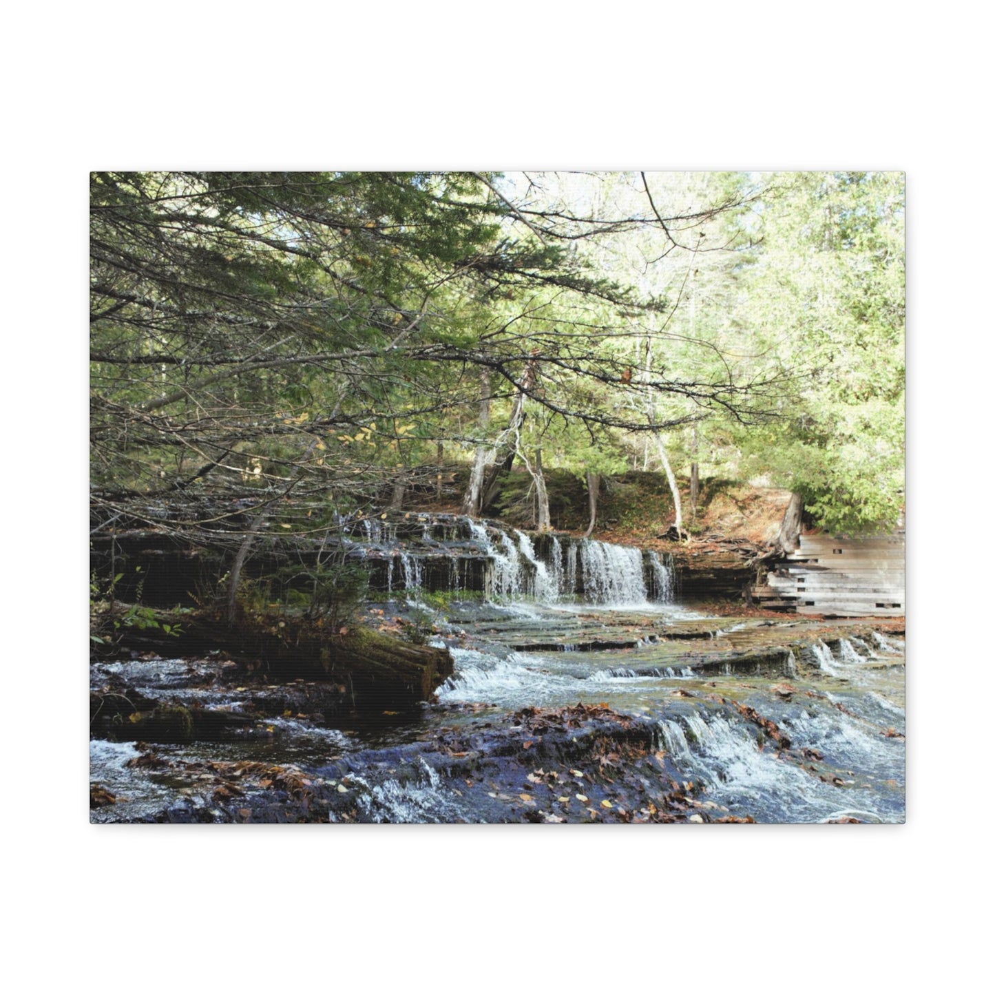 Canvas Gallery Wraps (White Wrap) - Water Fall