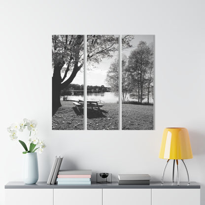 Acrylic Prints (Triptych) Picnic by the river