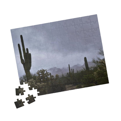 Puzzle (110, 252, 500, 1014-piece) Desert morning fog