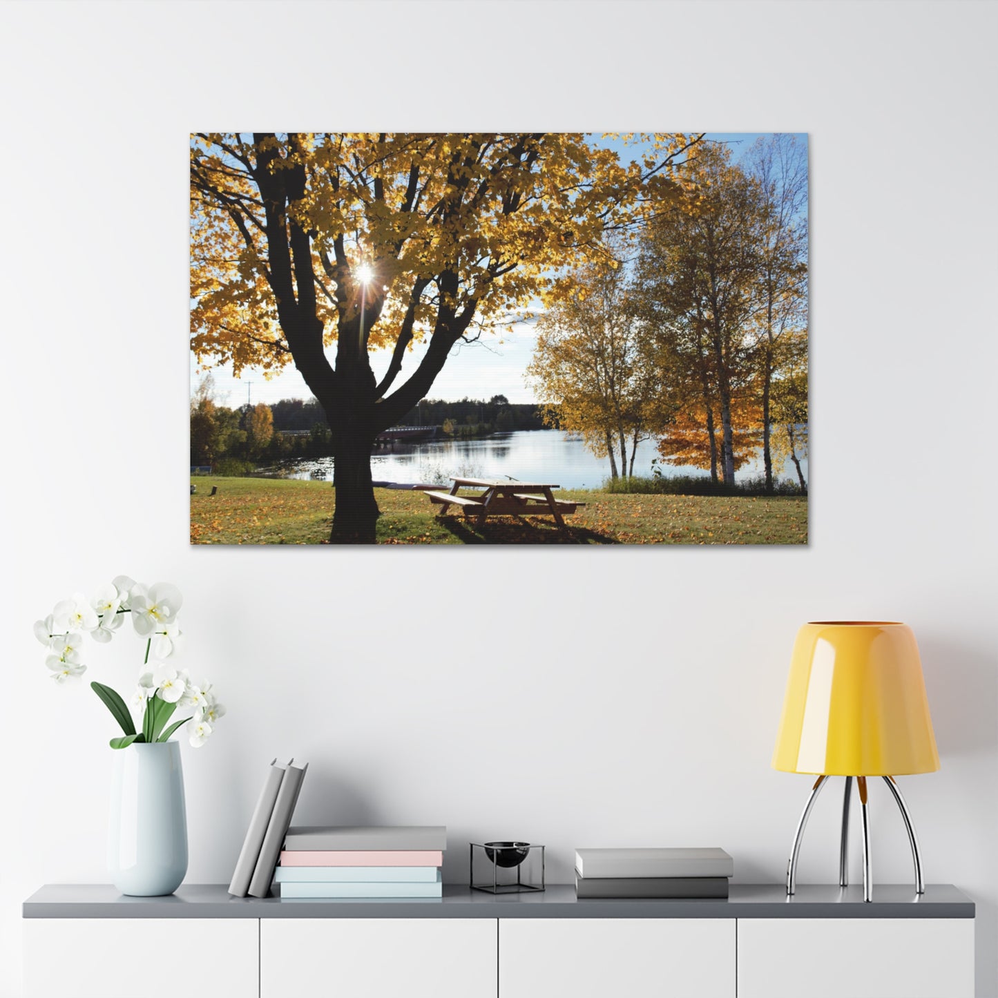 Canvas Gallery Wraps (White Wrap) - Fall picnic anyone