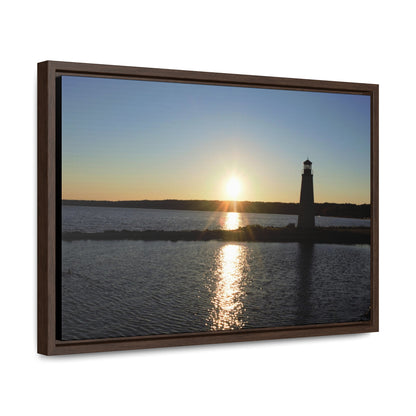 Gallery Canvas Wraps, Horizontal Frame - Sunset at Happy Rock