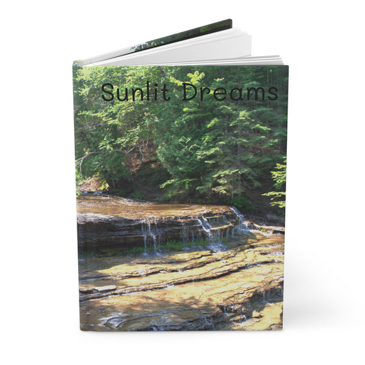 Hardcover Journal Matte -  Water Falls Sunlit Dreams