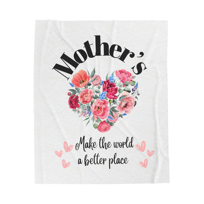 Velveteen Plush Blanket - Unconditional Mothers Love