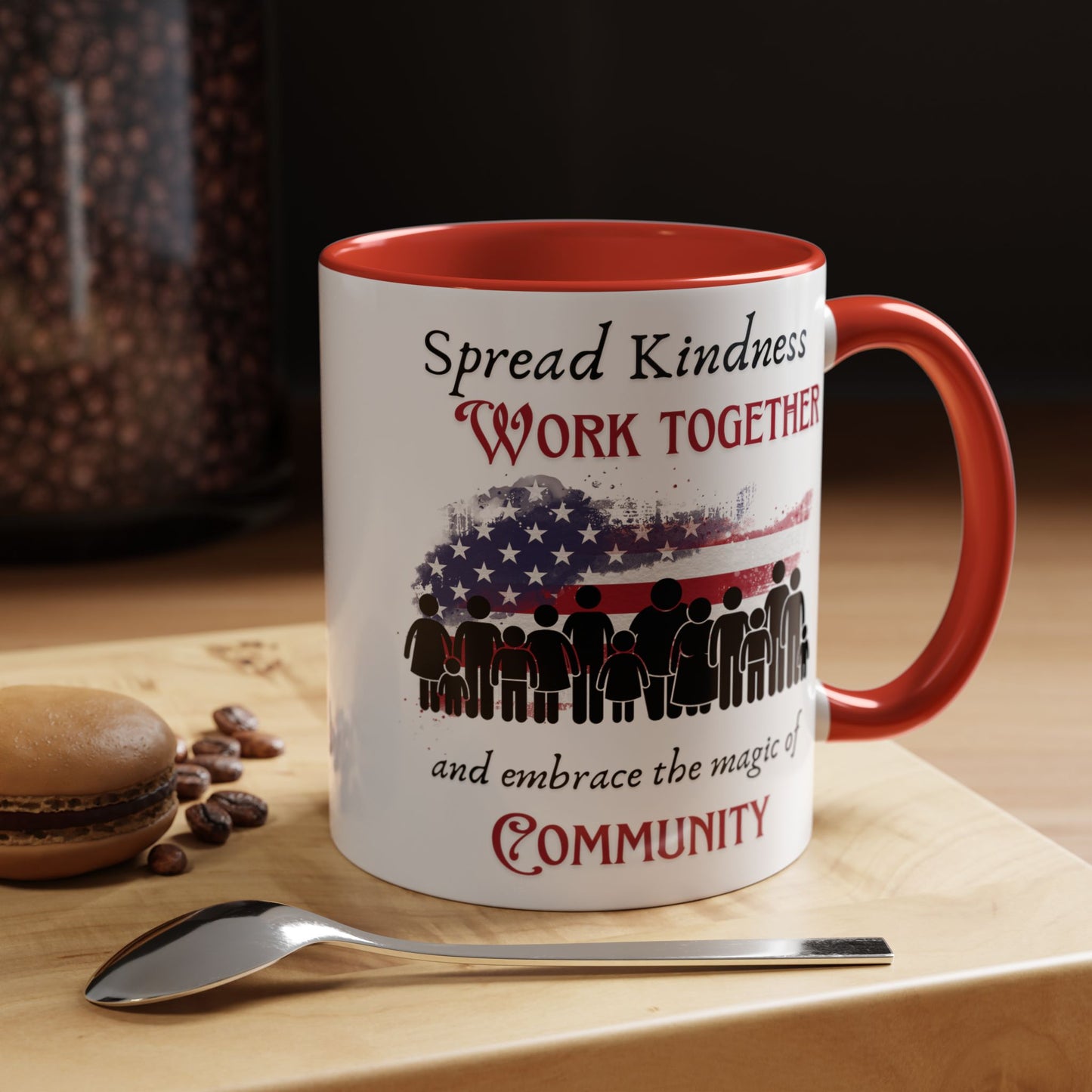 Accent Coffee Mug (11, 15oz) Embrace the magic of Community