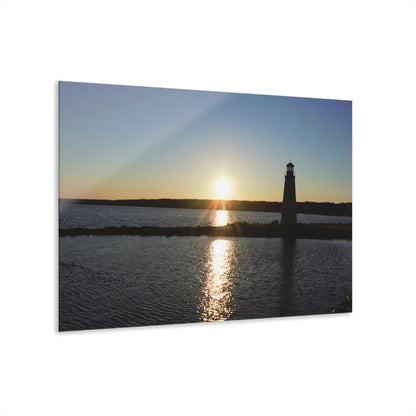 Acrylic Prints (French Cleat) Sunset at Happy Rock