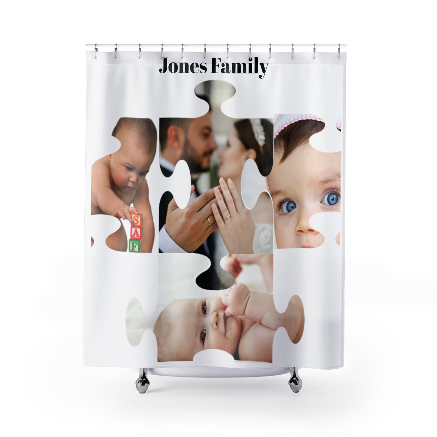 Puzzle Shower Curtain - Customize this product.