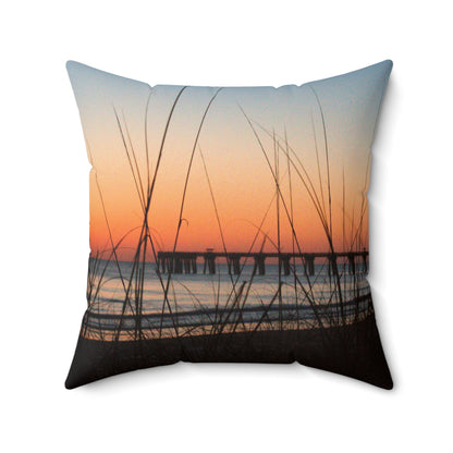 Spun Polyester Square Pillow - Morning Restart