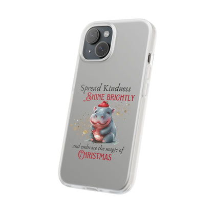 Flexi Cases -Magic of Christmas Hippopotamus - iPhone and Samsung phones