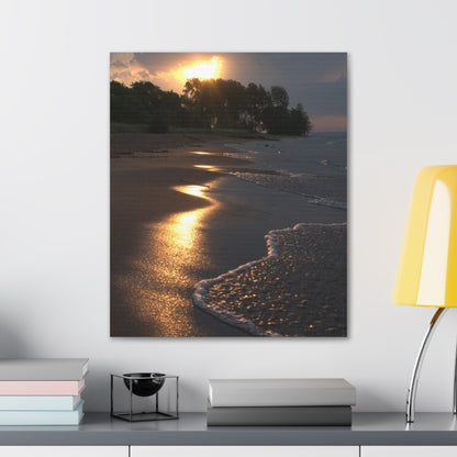 Canvas Gallery Wraps (White Wrap) Sun Kissed Beach