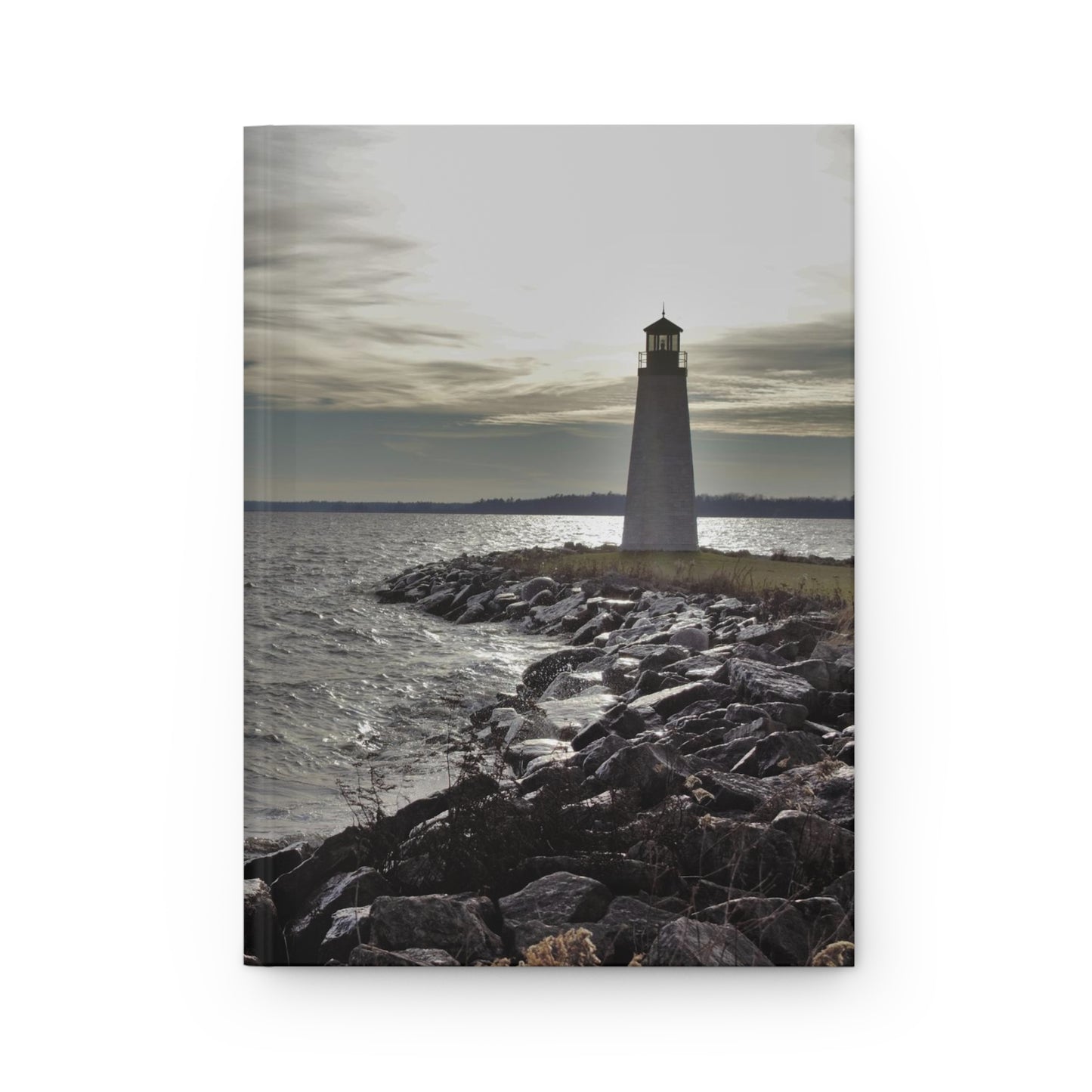 Hardcover Journal Matte - Light House 150 lined pages (75 sheets)