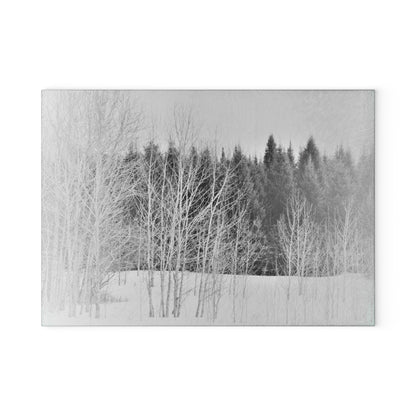 Glass Cutting Board - Cold Woods