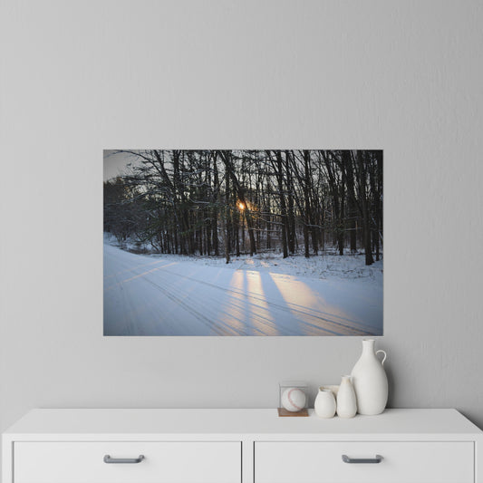 Wall Decals Sizes 18" x 12", 24" x 18", 26" x 24" Winter Sun Beams