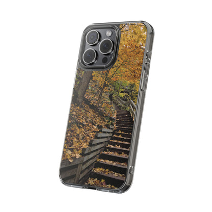 Clear Cases - Fall Walk to Heaven - iPhone 16 series, iPhone 15 series, iPhone 14 series, iPhone 13 series, IPhone 12 series