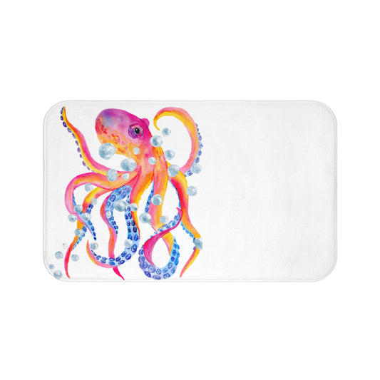 Bath Mat - Octopus and Bubbles