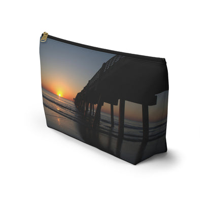 Accessory Pouch w T-bottom  Sunrise at the pier