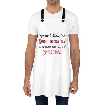 White Apron - Spread Kindness, Shine Brightly