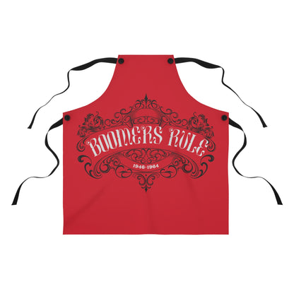 Dark Red Apron - Boomers Rule Full Apron