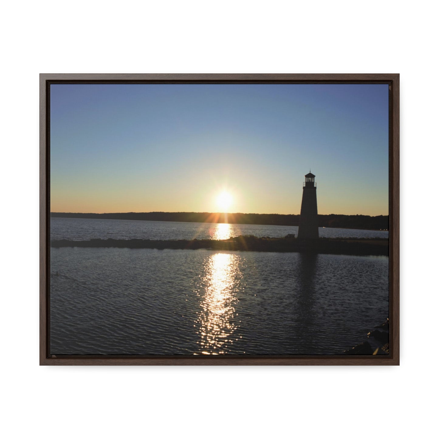 Gallery Canvas Wraps, Horizontal Frame - Sunset at Happy Rock