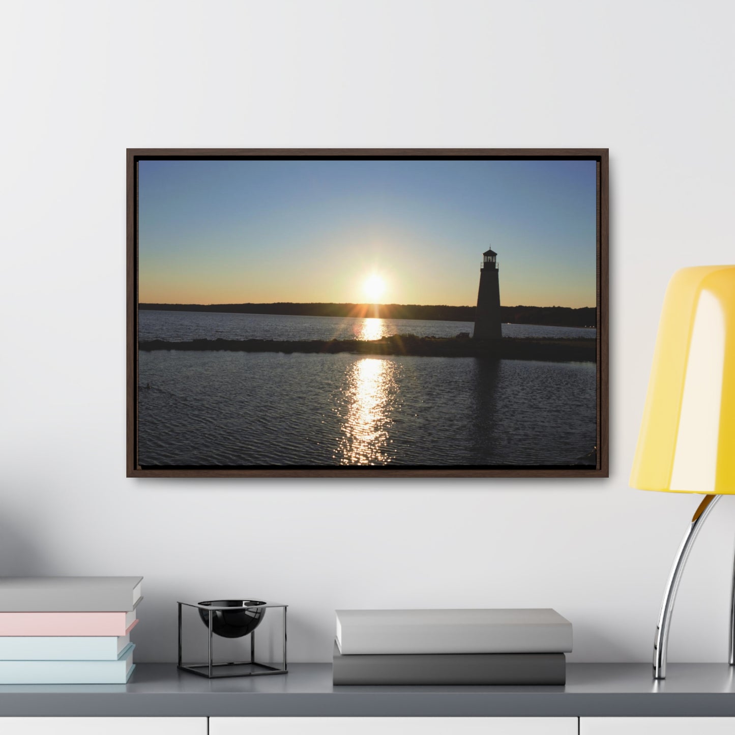 Gallery Canvas Wraps, Horizontal Frame - Sunset at Happy Rock