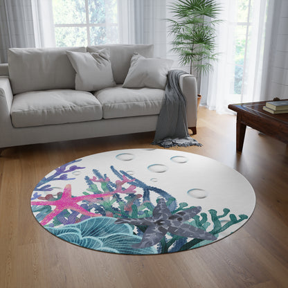 Round Rug - Reef and Star Fish