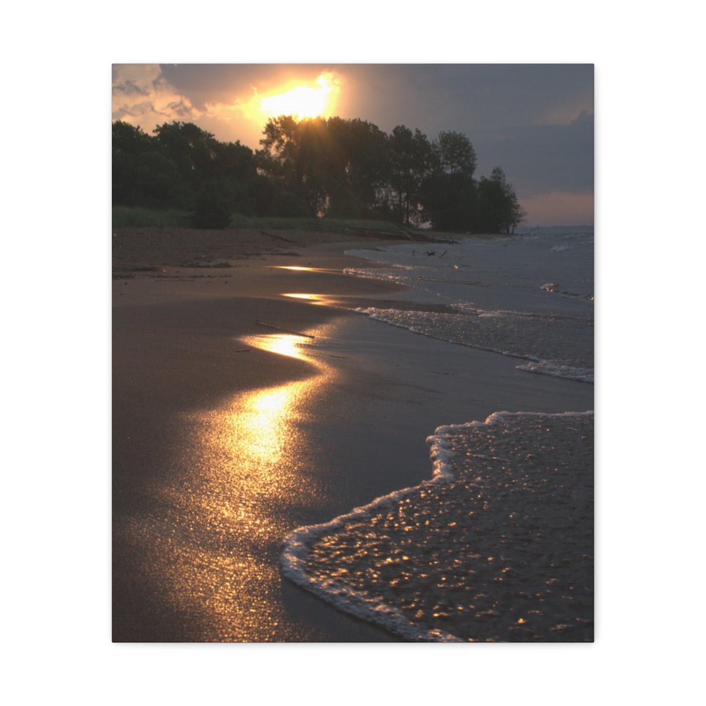 Canvas Gallery Wraps (White Wrap) Sun Kissed Beach