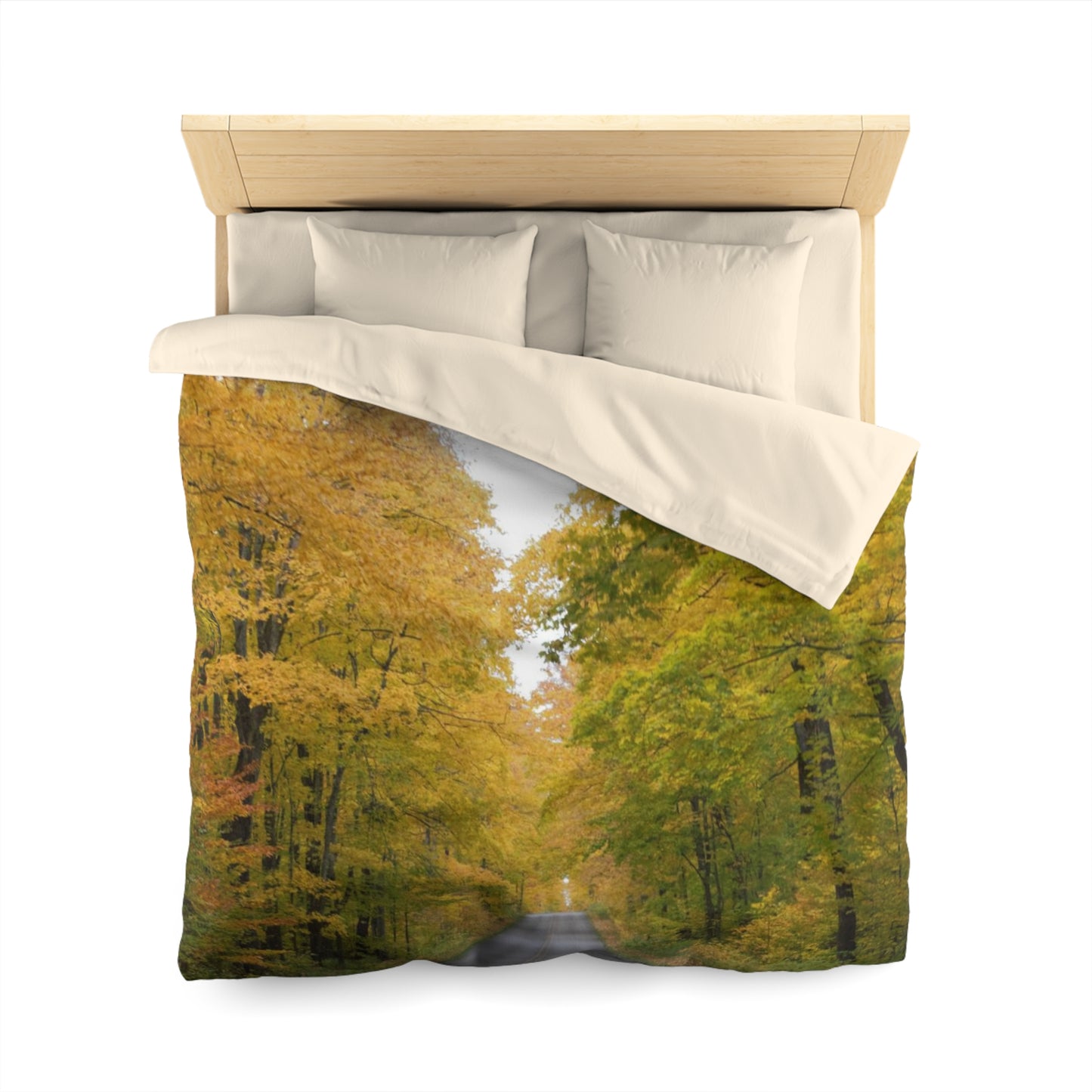 Microfiber Duvet Cover - Fall Road