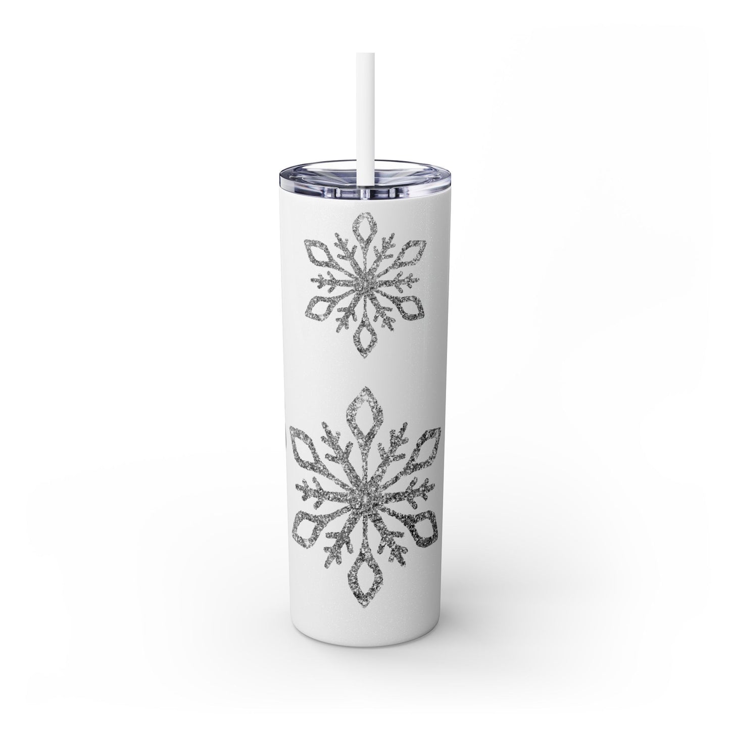 Skinny Tumbler with Straw, 20oz Mery Christmas