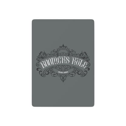 Grey Poker Cards Boomers Rule