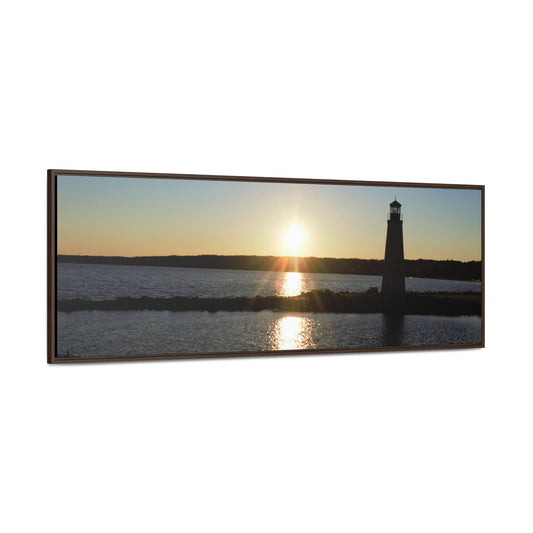 Gallery Canvas Wraps, Horizontal Frame - Sunset at Happy Rock