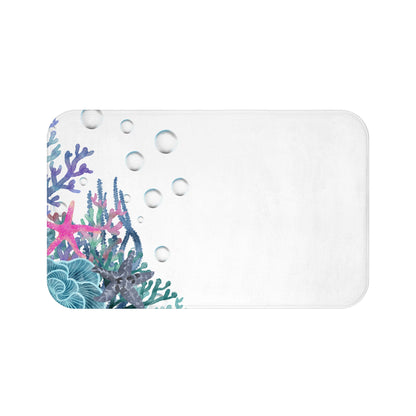 Bath Mat - Star Fish and Bubbles