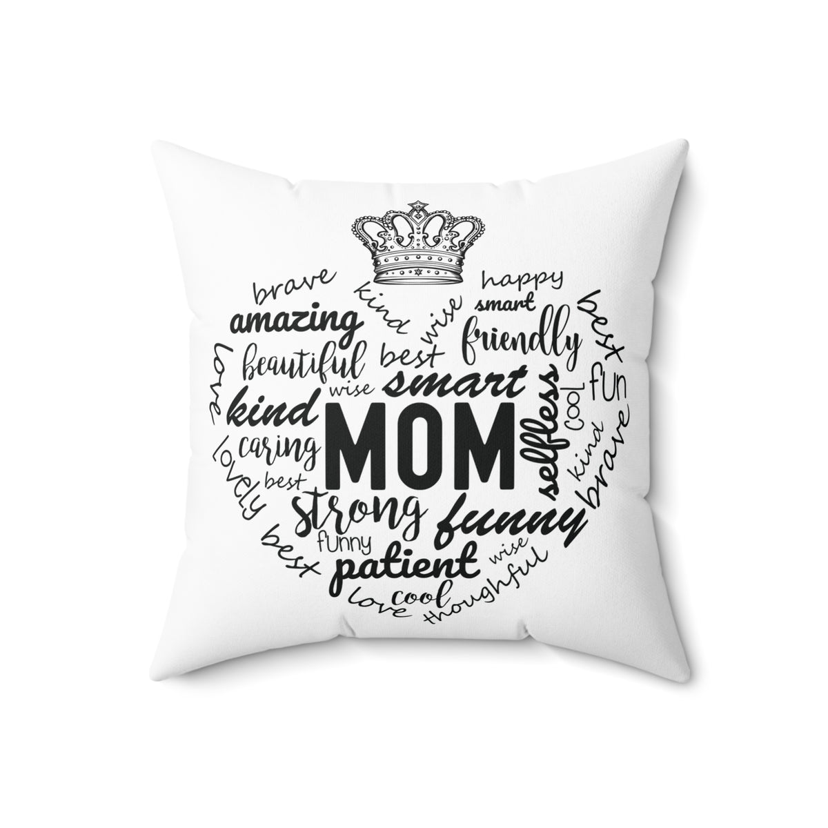 Spun Polyester Square Pillow - MOM and Sandle