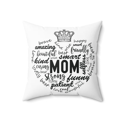 Spun Polyester Square Pillow - MOM and Sandle