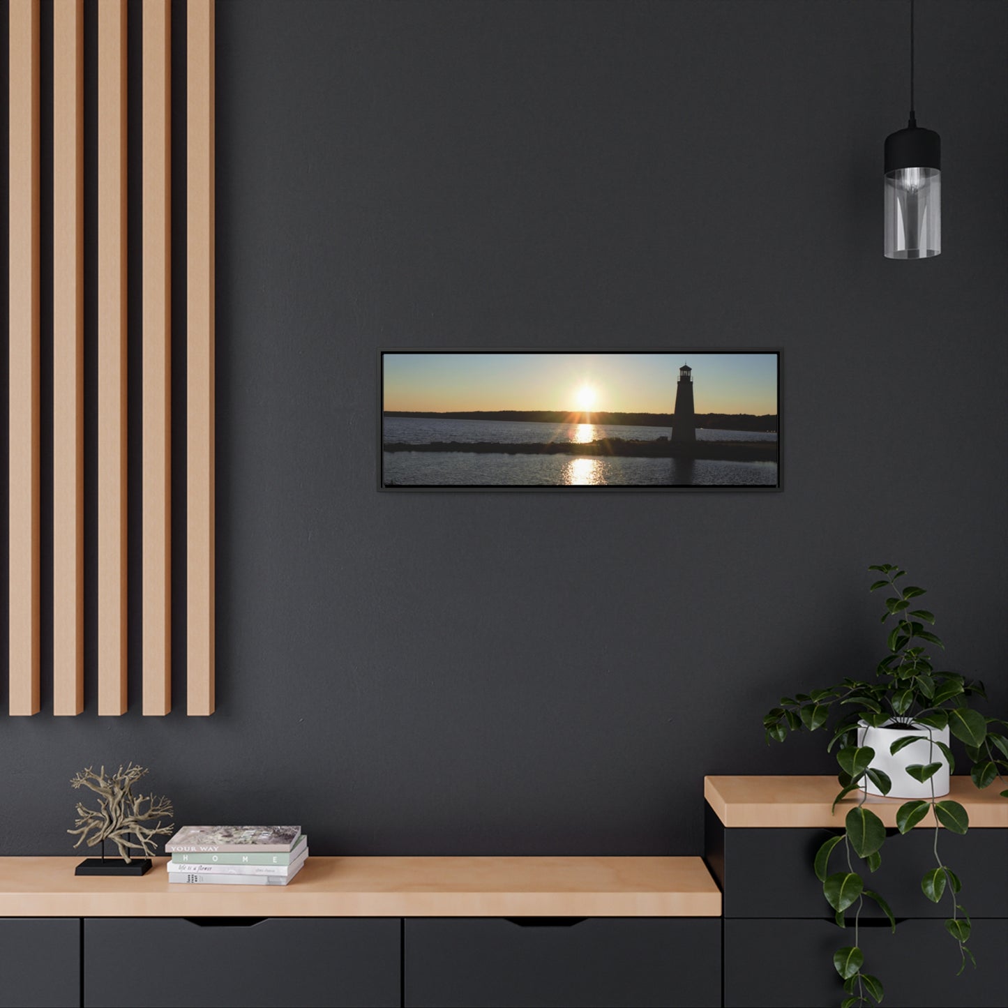 Gallery Canvas Wraps, Horizontal Frame - Sunset at Happy Rock