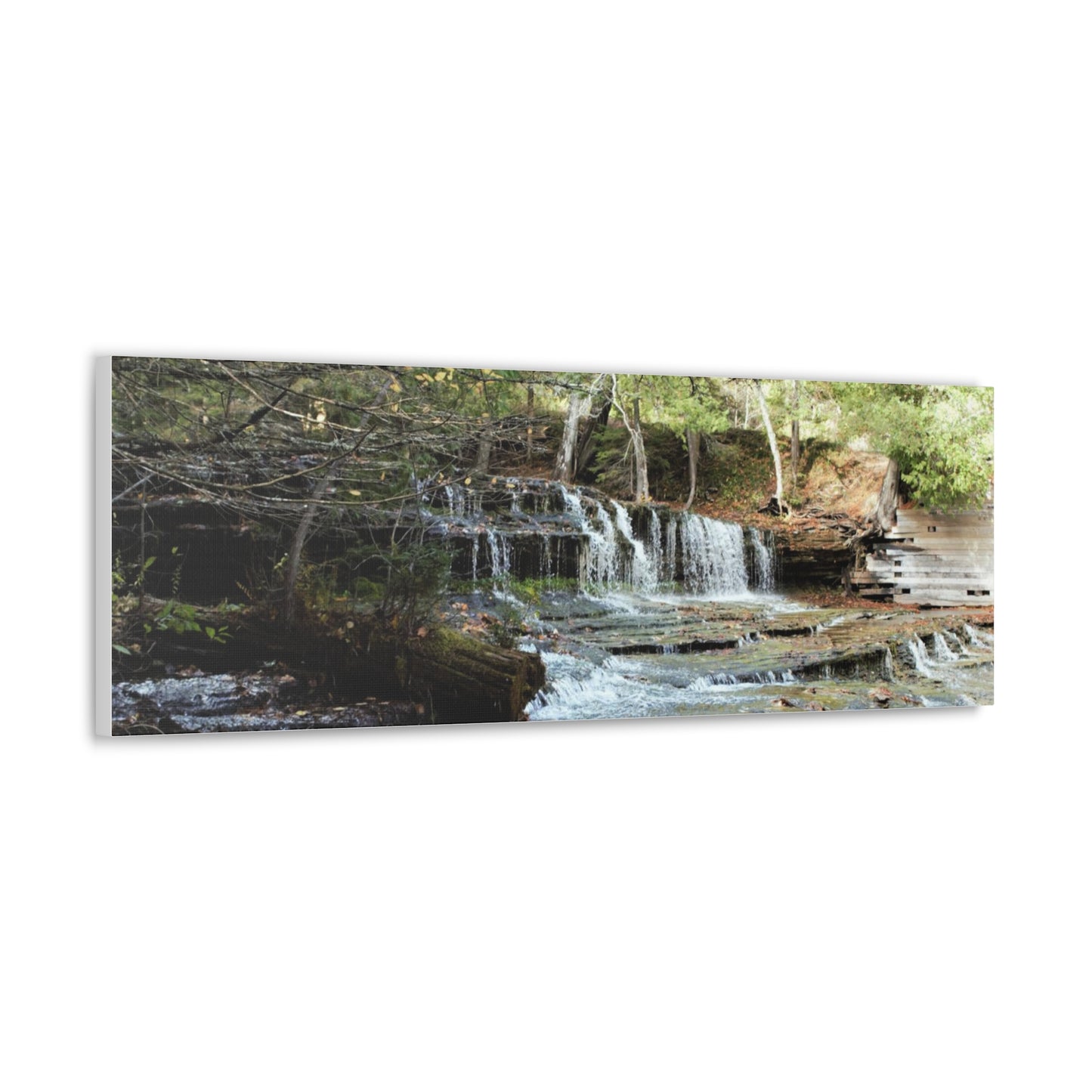 Canvas Gallery Wraps (White Wrap) - Water Fall