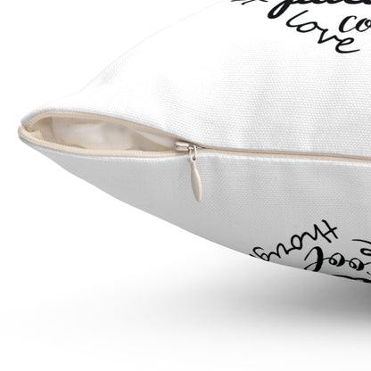 Spun Polyester Square Pillow - MOM and Sandle