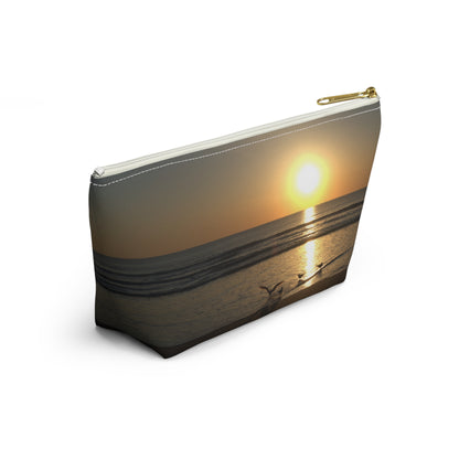 Accessory Pouch w T-bottom  Beach Morning