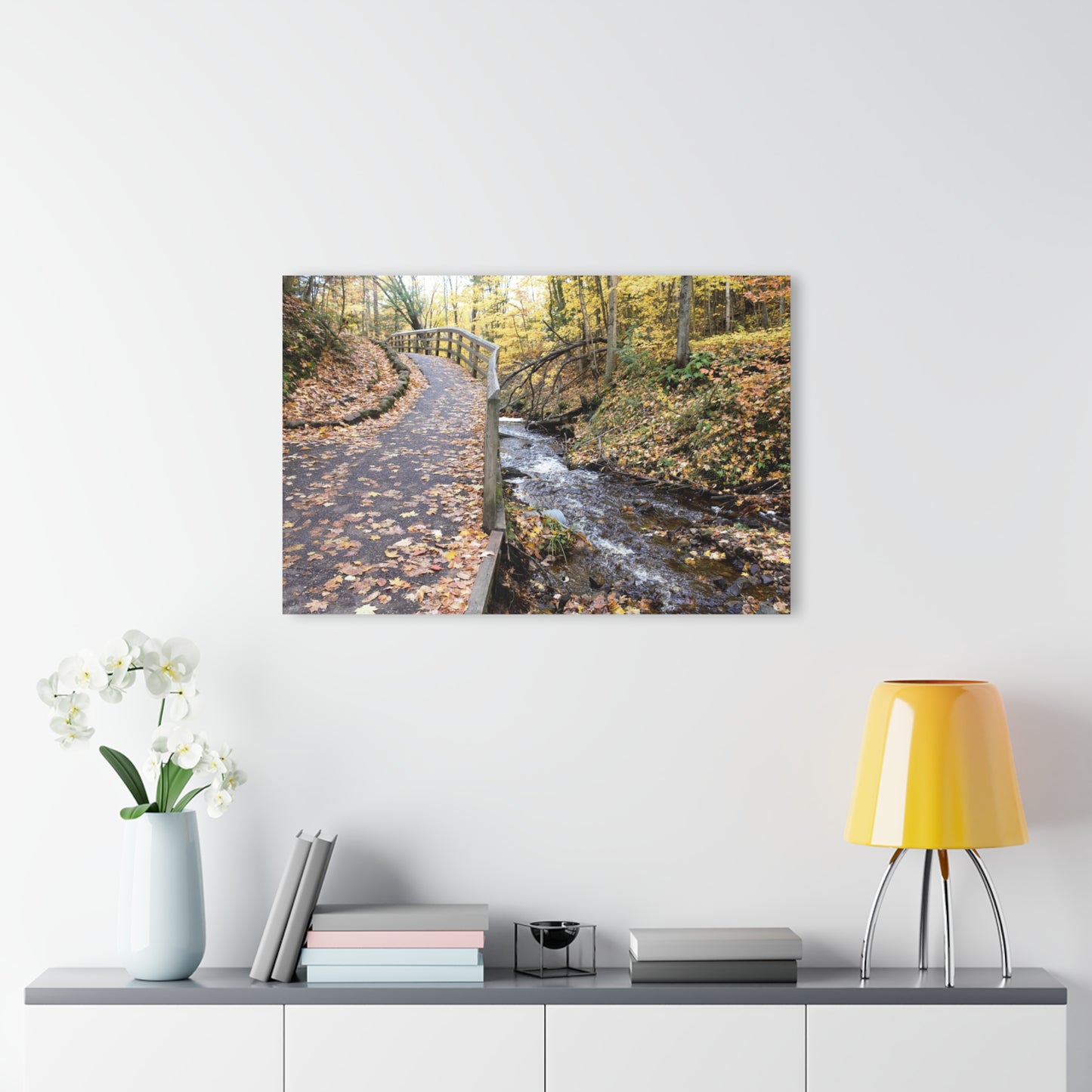 Acrylic Prints (French Cleat) Creekside Stroll, Artwork, Home Decor, Wall Art, Wall Decor, Office Decor, She Sheds