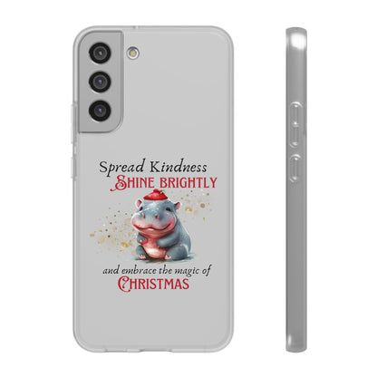 Flexi Cases -Magic of Christmas Hippopotamus - iPhone and Samsung phones