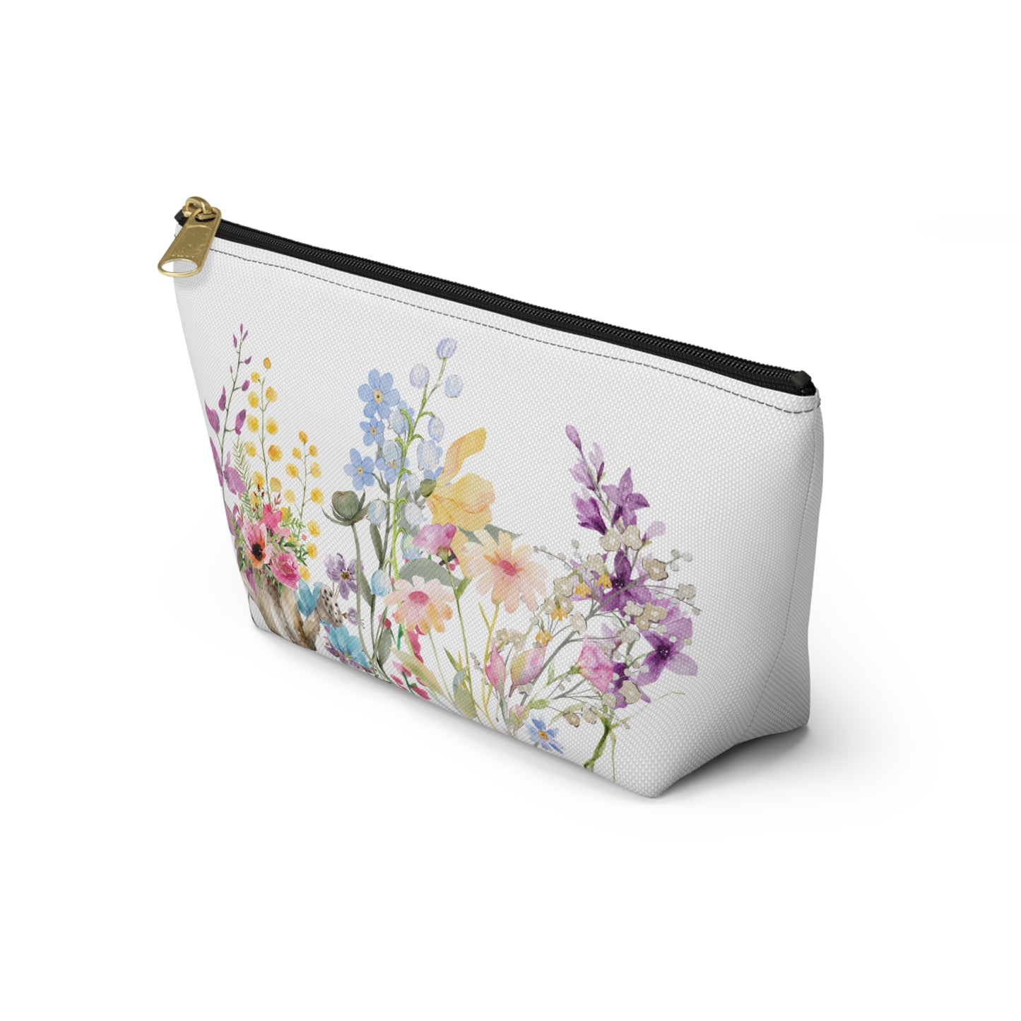 Accessory Pouch w T-bottom  Spring Blooms