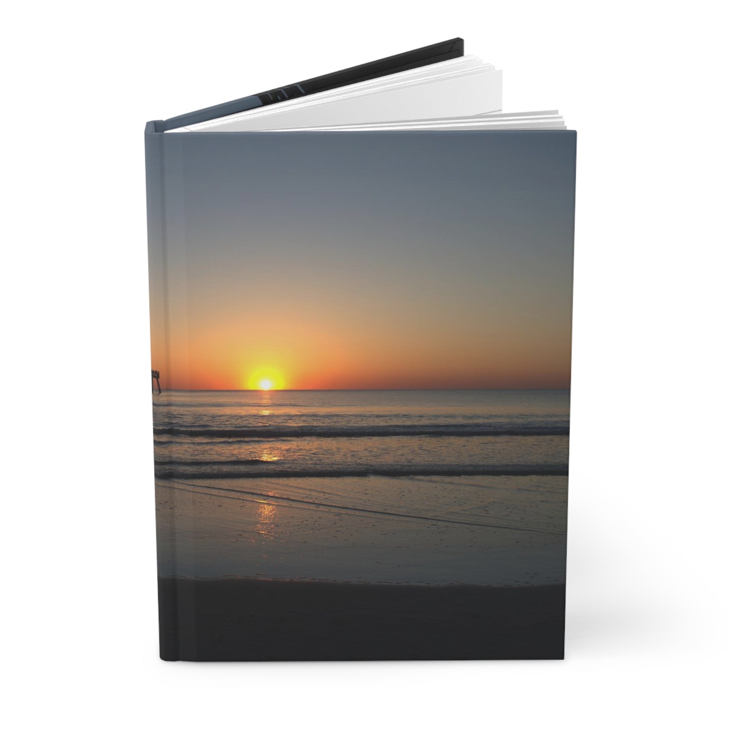 Hardcover Journal Matte - Sunrise by the pier