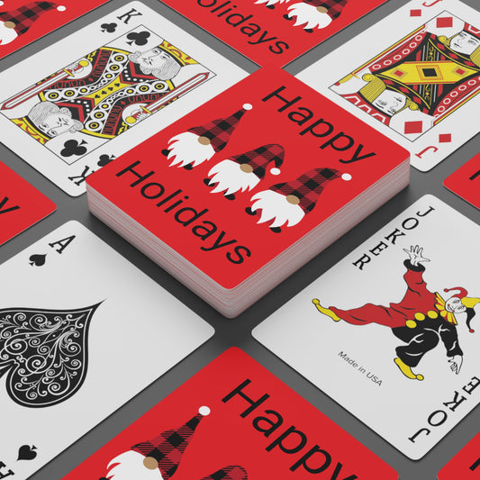 Poker Cards Happy Holidays