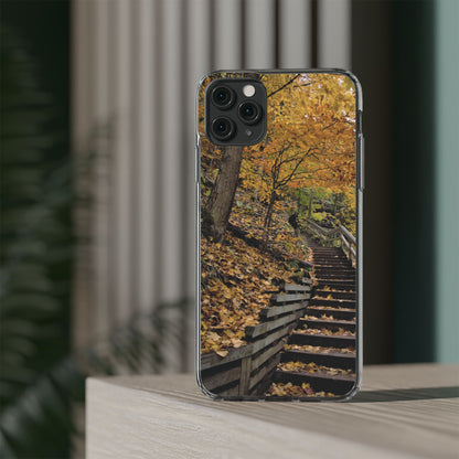 Clear Cases - Fall Walk to Heaven - iPhone 16 series, iPhone 15 series, iPhone 14 series, iPhone 13 series, IPhone 12 series