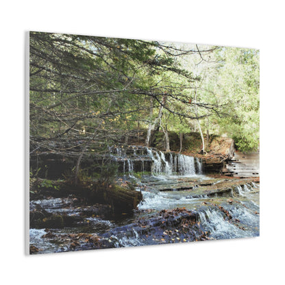 Canvas Gallery Wraps (White Wrap) - Water Fall